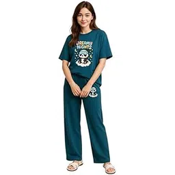 my swag Womens Cotton Night Suit | T-Shirt and Lower | Summer and Winter Sleepwear-picture-22