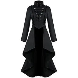 myaddiction Retro Style Victorian Gothic Coat Jacket Medieval Tailcoat Outerwear L Clothing Shoes & Accessories | Womens Clothing | Coats & Jackets-picture-14