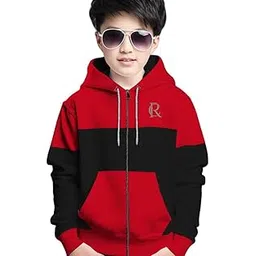 MYEONN Boys Stylish Cotton Printed Hood Sweatshirt (Multicolor)-picture-11