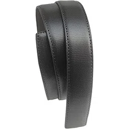 myestore Belt For Men Pu Leather | Belt Strap/Patta Without Buckle | Replacment Belt Strap Only | Belt With No Buckle_Pu Hny,Black-picture-10