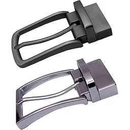 myestore Reversible Belt Buckle only | 1.5 Inches (35mm) Prong/Pin Buckle | 2 Pcs. Rotated Replacement Buckle For Men and women Belt | Combo Pack of 2 | RPB_GS_02-picture-12