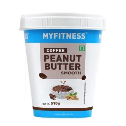 MYFITNESS Coffee Peanut Butter Smooth 510g | 26g Protein | Vegan | Tasty Nut Butter Spread for Healthy Breakfast | Non Gmo | High in Protein | Gluten & Cholesterol Free | Creamy Peanut Butter-picture-8