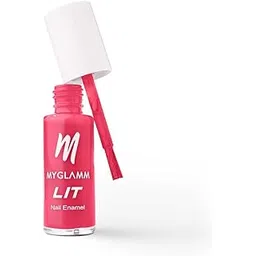 MyGlamm LIT Nail Enamel - Bold Glamm - Morning After (Reddish Rose Shade) | Chip Resistant, Long Lasting, High Shine Glossy Nail Polish (7ml)-picture-24