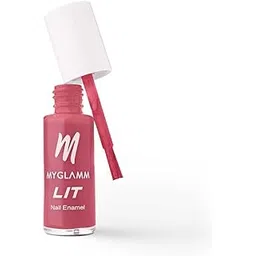 MyGlamm LIT Nail Enamel - Daily Glamm - Go Cray (Peach Brown Shade) | Chip Resistant, Long Lasting, High Shine Glossy Nail Polish (7ml)-picture-23