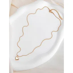 MYKI Breathtaking Rose Gold-Plated Stainless Steel Pendant With Chain-picture-24