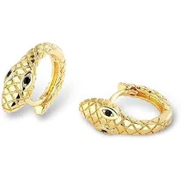 myki Fantastically graceful Gold Snake Earrings For Women & Girls-picture-34