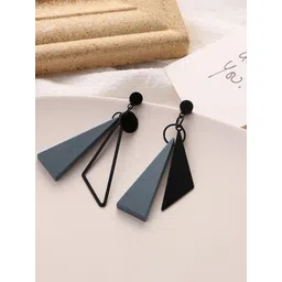 MYKI Gold-Plated Contemporary Drop Earrings-picture-18