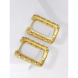 MYKI Gold-Plated Contemporary Hoop Earrings-picture-24