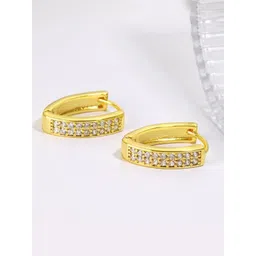 MYKI Gold-Plated Contemporary Hoop Earrings-picture-39