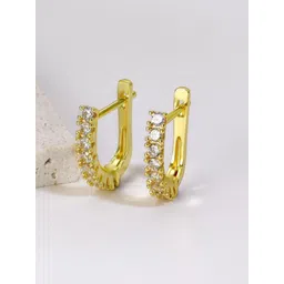 MYKI Gold-Plated Contemporary Hoop Earrings-picture-24