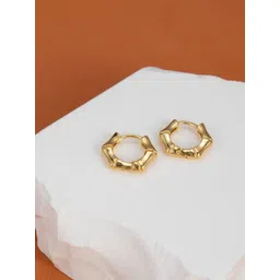 MYKI Gold-Plated Contemporary Hoop Earrings-picture-36