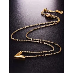 MYKI Gold Plated Stunning V Pendant Chain-picture-38