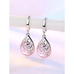 MYKI Silver-Plated Contemporary Drop Earrings-picture-10