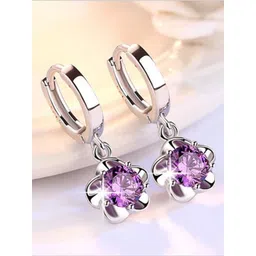 MYKI Silver-Plated Contemporary Drop Earrings image 1