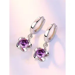 MYKI Silver-Plated Contemporary Drop Earrings image 2