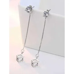 MYKI  Silver-Plated Contemporary Ear Cuff Earrings-picture-11