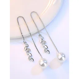 MYKI Silver-Plated Contemporary Hoop Earrings-picture-12