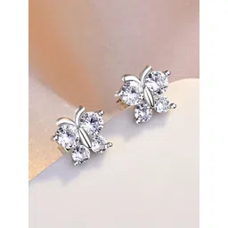 MYKI Silver-Plated Contemporary Studs Earrings-picture-13