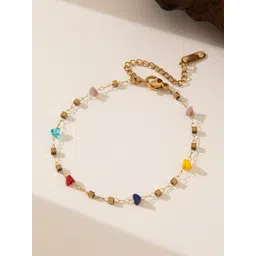 MYKI Stainless Steel Gold-Plated Charm Bracelet-picture-10