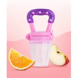 Mylo Baby Feels Natural Ultra Soft Fruit & Food Nibbler- Pink | Convenient to Introduce Fruits & Veggies to Baby | Ultra-soft Silicone Mesh for Easy Chewing | Easy One Snap Filling | Helps Relieve Teething Discomfort-picture-15