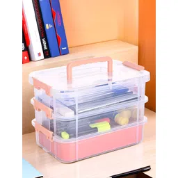 Myntra Elegant Homes 3-Layer Medicine & Stationary Organizer Storage Box with Lid-image-32
