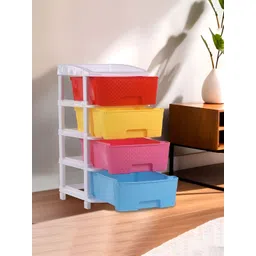 Myntra Elegant Homes 4 Layer Plastic Modular Drawer Storage Chest Rack-image-34