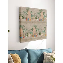 Myntra Elegant Homes Beige & Green 1 Piece Canvas Other Wall Paintings-picture-32