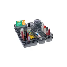 Myntra Elegant Homes Black 50 Pieces Wardrobe Drawer Organisers-picture-37