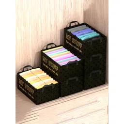 Myntra Elegant Homes Black 6 Pieces Regular Drawer Organisers-picture-27