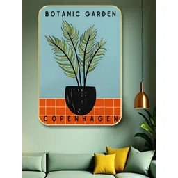 Myntra Elegant Homes Black & Blue Wood Floral and Botanical Wall Art-image-10