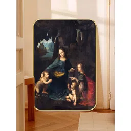 Myntra Elegant Homes Black & Navy Blue Women Printed Wooden Wall Art-picture-11