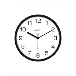 Myntra Elegant Homes Black & White Printed Silent Analogue Contemporary Wall Clock-picture-29