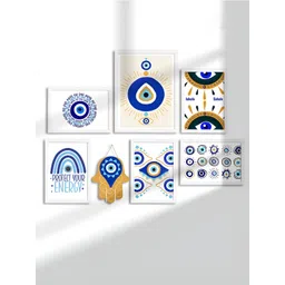 Myntra Elegant Homes Blue 6 and more Piece Synthetic Wood Other Wall Paintings-image-20