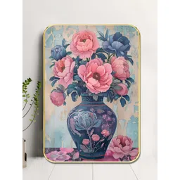 Myntra Elegant Homes Blue & Pink 1 Piece Wood Floral and Botanical Wall Paintings-image-38