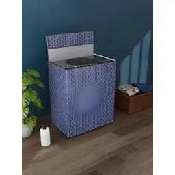 Myntra Elegant Homes Blue & White Printed Washing Machine Cover-picture-23