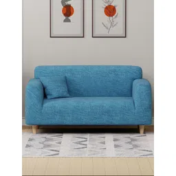 Myntra Elegant Homes Blue Polyester 2 Piece Sofa Cover With Arms-picture-22