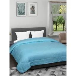 Myntra Elegant Homes Blue Striped AC Room 150 GSM Double Bed Comforter-picture-13
