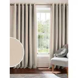 Myntra Elegant Homes Brown 2 Pieces Self Design Black Out Long Door Curtains (9 Feet)-picture-19