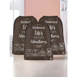 Myntra Elegant Homes Brown 3 Pieces Printed Multi-Utility Organisers-picture-33