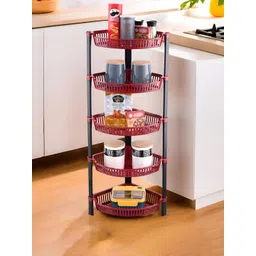 Myntra Elegant Homes Brown & Black 5 Tier Folding Multi-Utility Organiser-picture-34