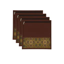 Myntra Elegant Homes Brown Set of 4 Reusable Multi-Utility Organisers-picture-38