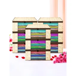 Myntra Elegant Homes Brown Set of 6 Regular Multi-Utility Organisers-picture-17