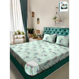 Myntra Elegant Homes Cartoon Characters Printed 400 TC King Bedsheet with 2 Pillow Covers-picture-12