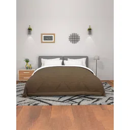 Myntra Elegant Homes Comforters Brown & White 300 GSM Reversible Double Bed Comforter-picture-12