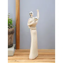Myntra Elegant Homes Cream & Silver Toned Couple-In-Love Dancing Figurine Resin Showpiece-picture-20
