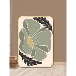 Myntra Elegant Homes Cream-Coloured & Green 1 Piece Wood Floral and Botanical Wall Paintings-picture-16