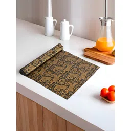 Myntra Elegant Homes Gold-Toned & Black Printed Shelf Liner Organiser-picture-29