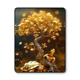 Myntra Elegant Homes Gold-Toned & Brown Money Tree Wall Art-picture-36