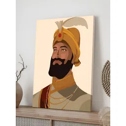 Myntra Elegant Homes Gold-Toned & Red 1 Piece Canvas Religious Wall Paintings-picture-12