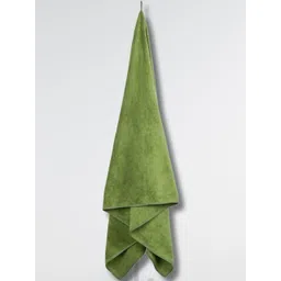 Myntra Elegant Homes Green 400 GSM Microfiber Bath Towel-picture-22